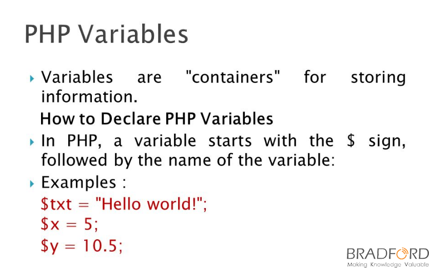 أساسيات لغة PHP للمبتدئين